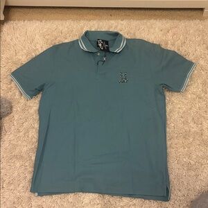 NWT Men's Teal Polo Shirt psycho bunny